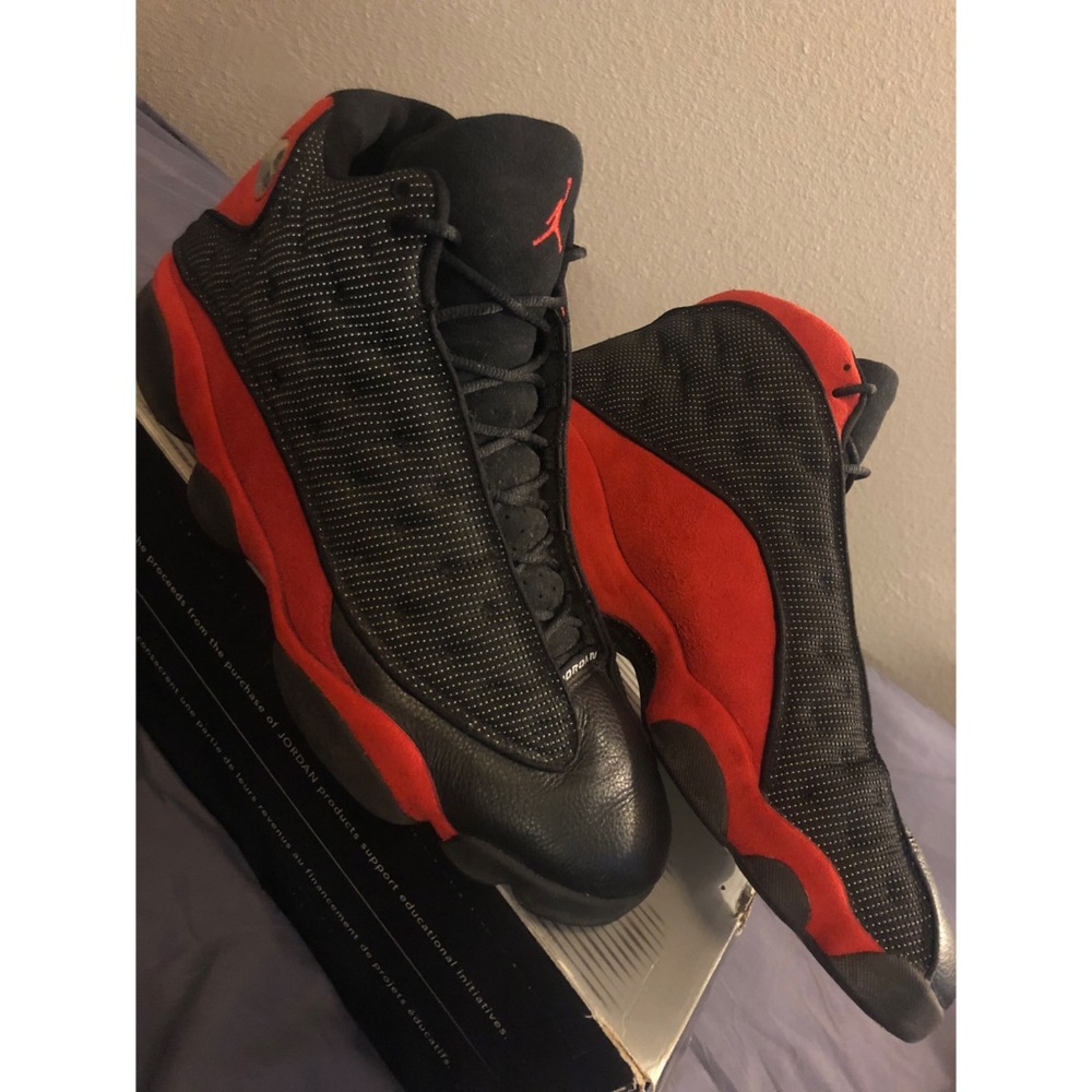 Men’s Air Jordan Retro 13 Black/True Red Size 15